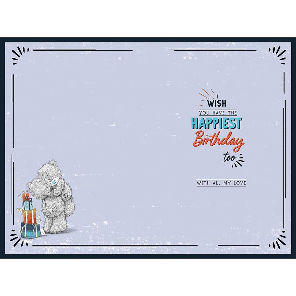 Amazing Husband Verse Me to You Bear Birthday Card Extra Image 1